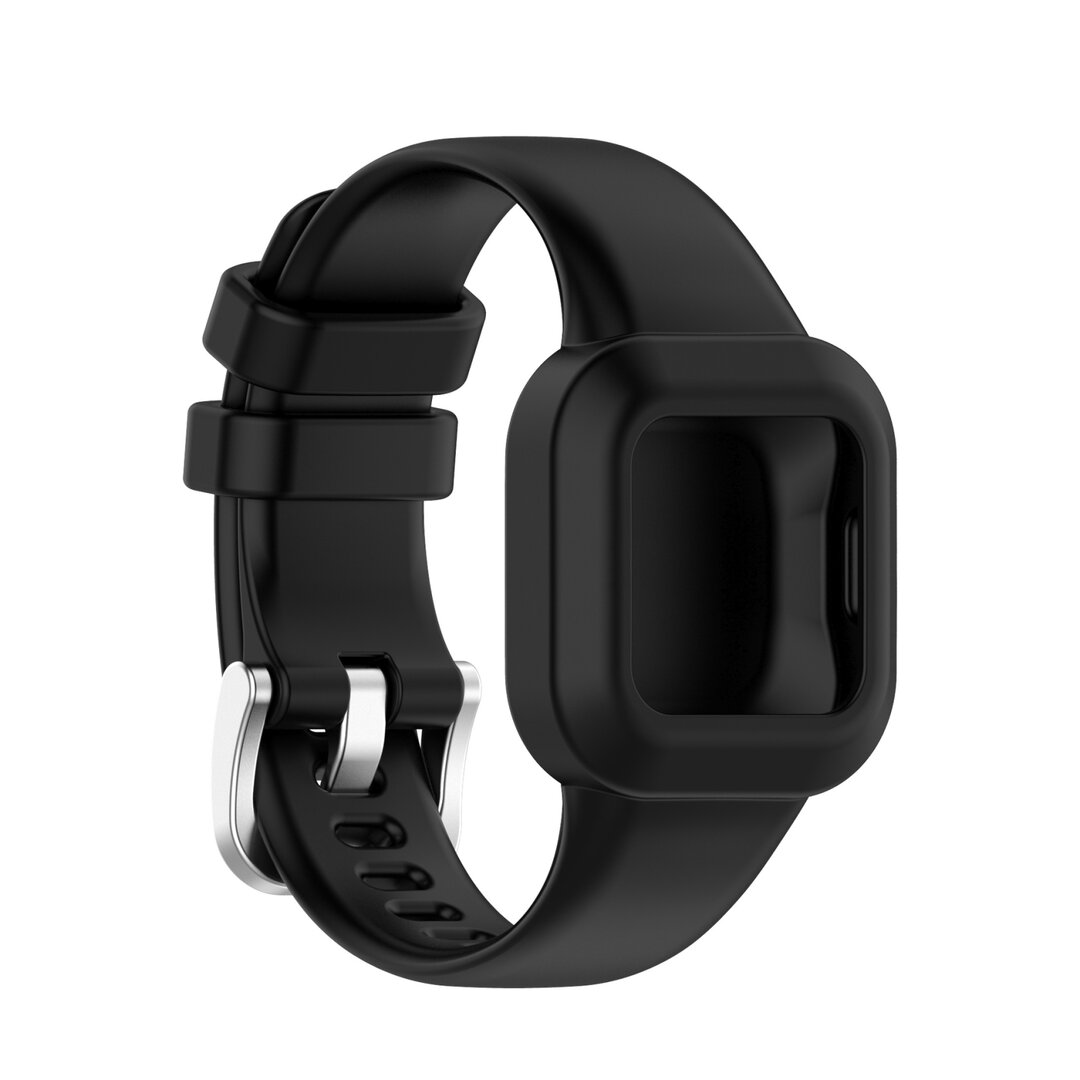 Silikon einfarbig - Schwarz - Garmin Vivofit Junior 3
