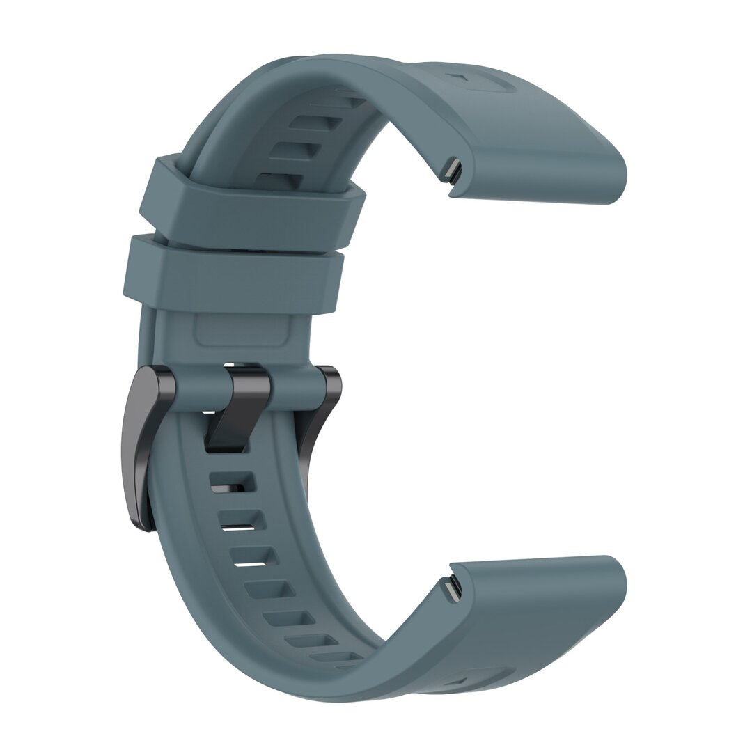 Silikon-Sportband - Grau-Blau - Garmin Fenix 7X / 6X / 5X