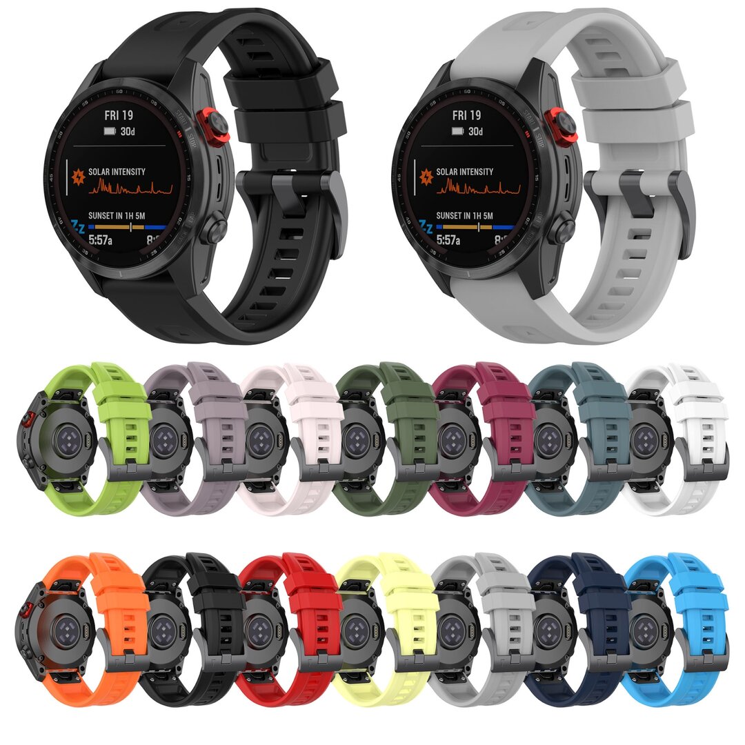 Silikon-Sportband - Orange - Garmin Fenix 7X / 6X / 5X