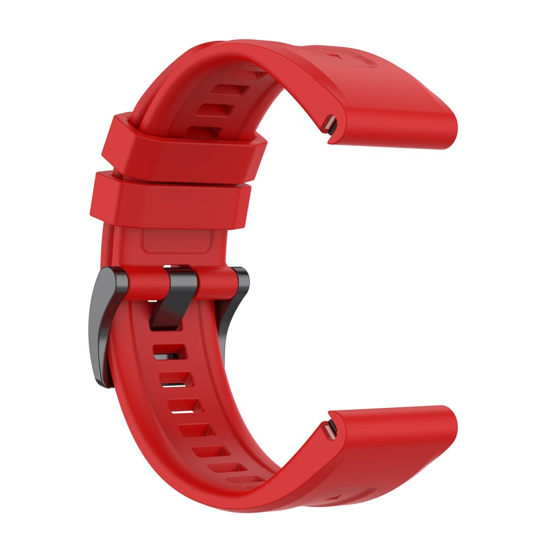 Silikon-Sportband - Rot - Garmin Fenix 7X / 6X / 5X