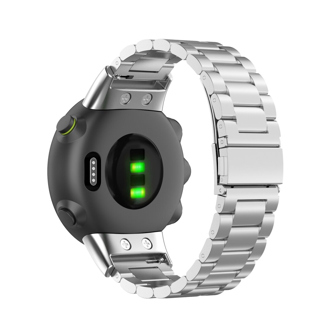 Stahlgliederarmband - Silber - Garmin Forerunner 45 / 45S