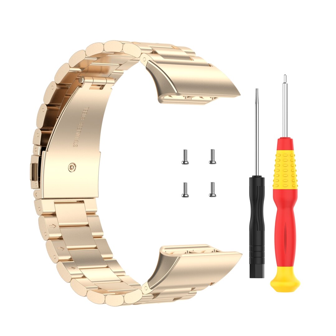 Stahlgliederarmband - Vintage gold - Garmin Forerunner 35 / 30