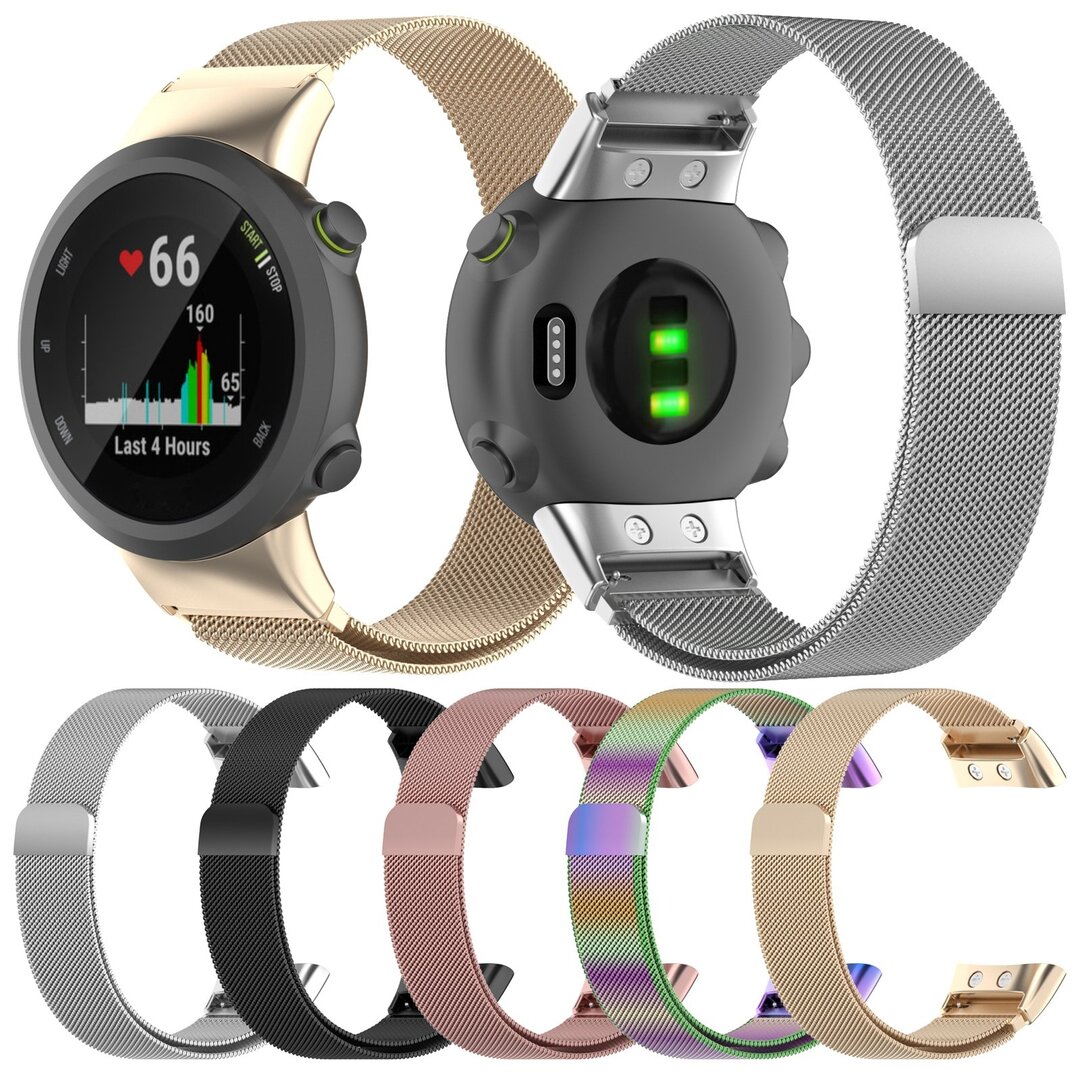 Garmin Forerunner 35 / 30 - Milanaise Armband - Silber