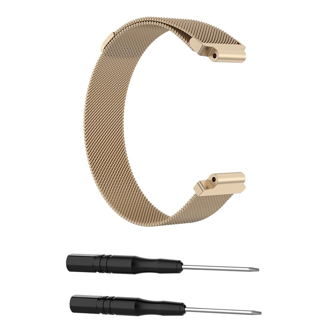 Garmin Forerunner 220 / 230 / 235 / 620 / 630 / 735 (XT) - Milanaise-Armband - Large - Vintage gold