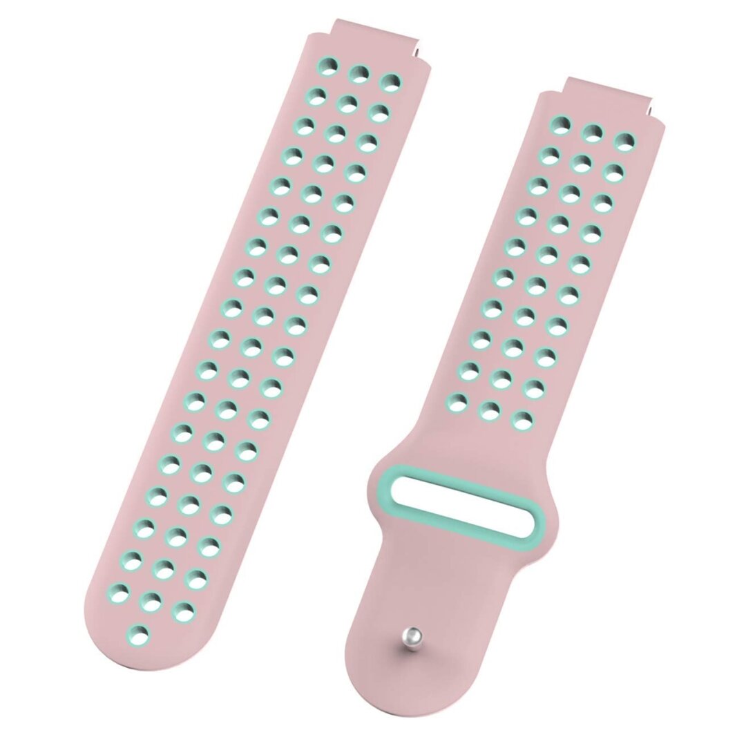 Silikon-Sportarmband - Pink + gr&uuml;n - Garmin Forerunner 220 / 230 / 235 / 620 / 630 / 735 (XT)