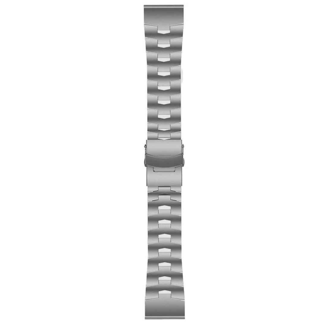 Titanium Gliederarmband - Silber - Garmin Approach S60 &amp; S62 / Instinct / Instinct 2 (Solar)