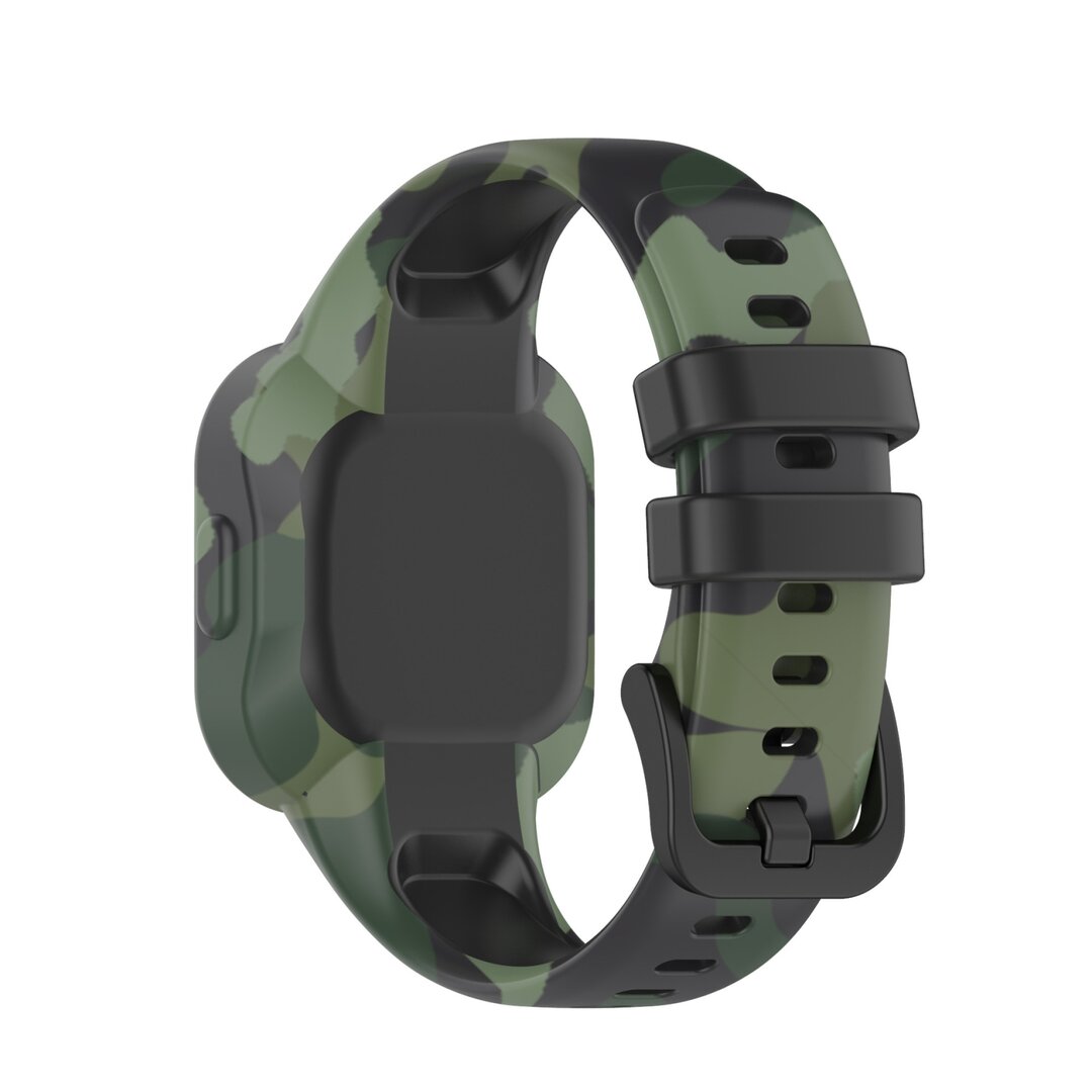 Silikonarmband mit Aufdruck - Armeegr&uuml;n - Garmin Vivofit Junior 3