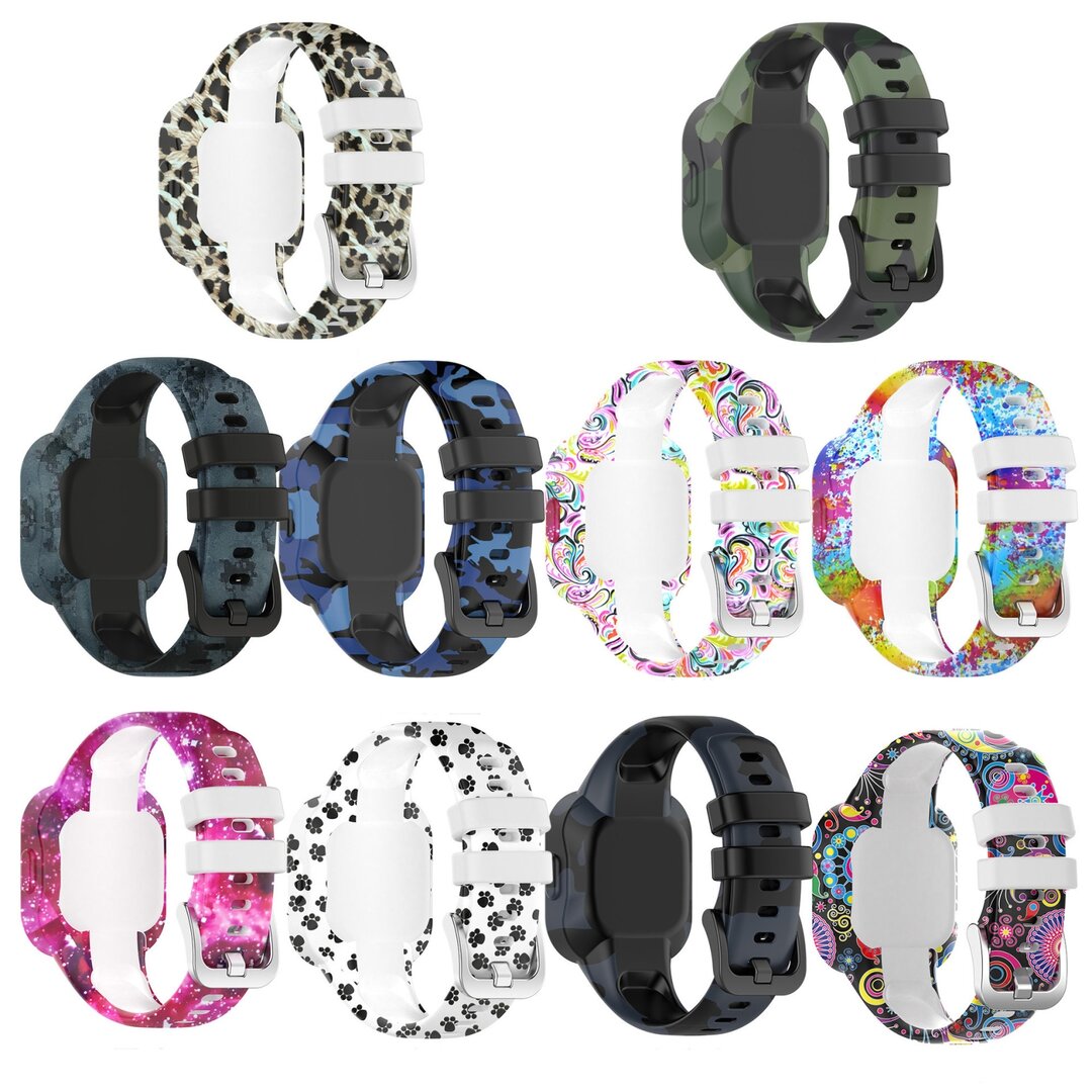 Silikonarmband mit Aufdruck - Dekoratives Design - Garmin Vivofit Junior 3