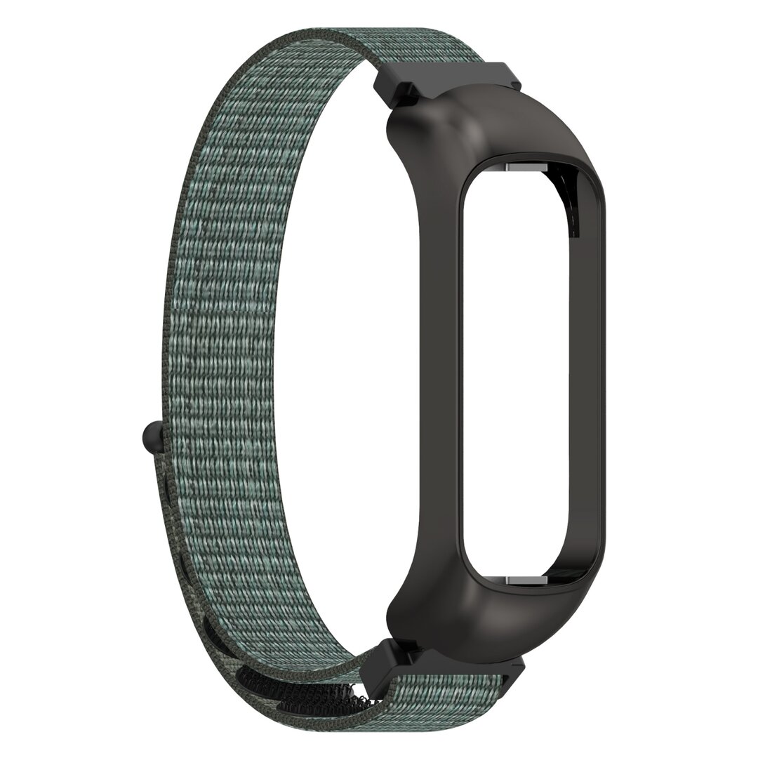 Nylon Sport Loop Armband - Gr&uuml;n/Grau - Samsung Galaxy Fit 2