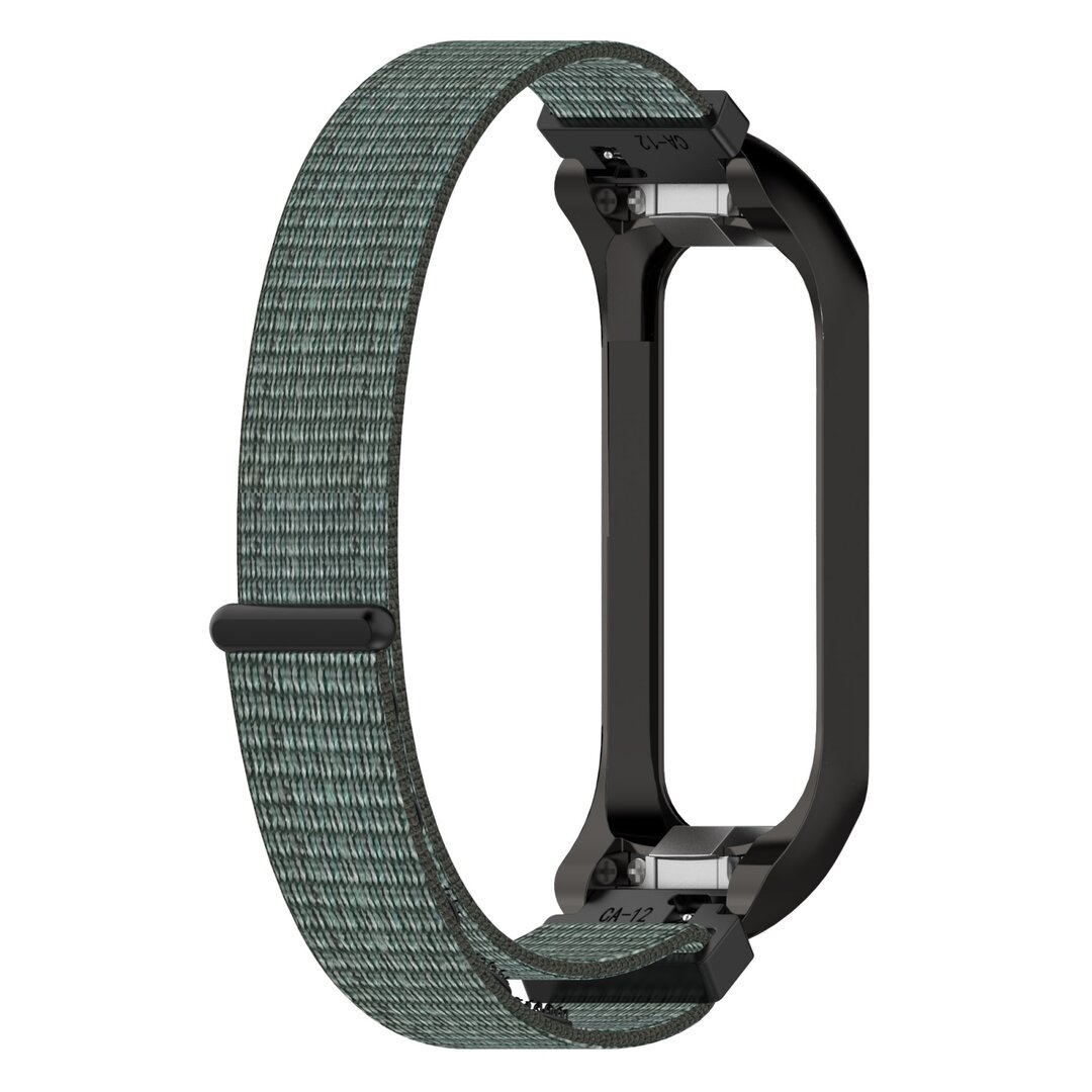 Nylon Sport Loop Armband - Gr&uuml;n/Grau - Samsung Galaxy Fit 2