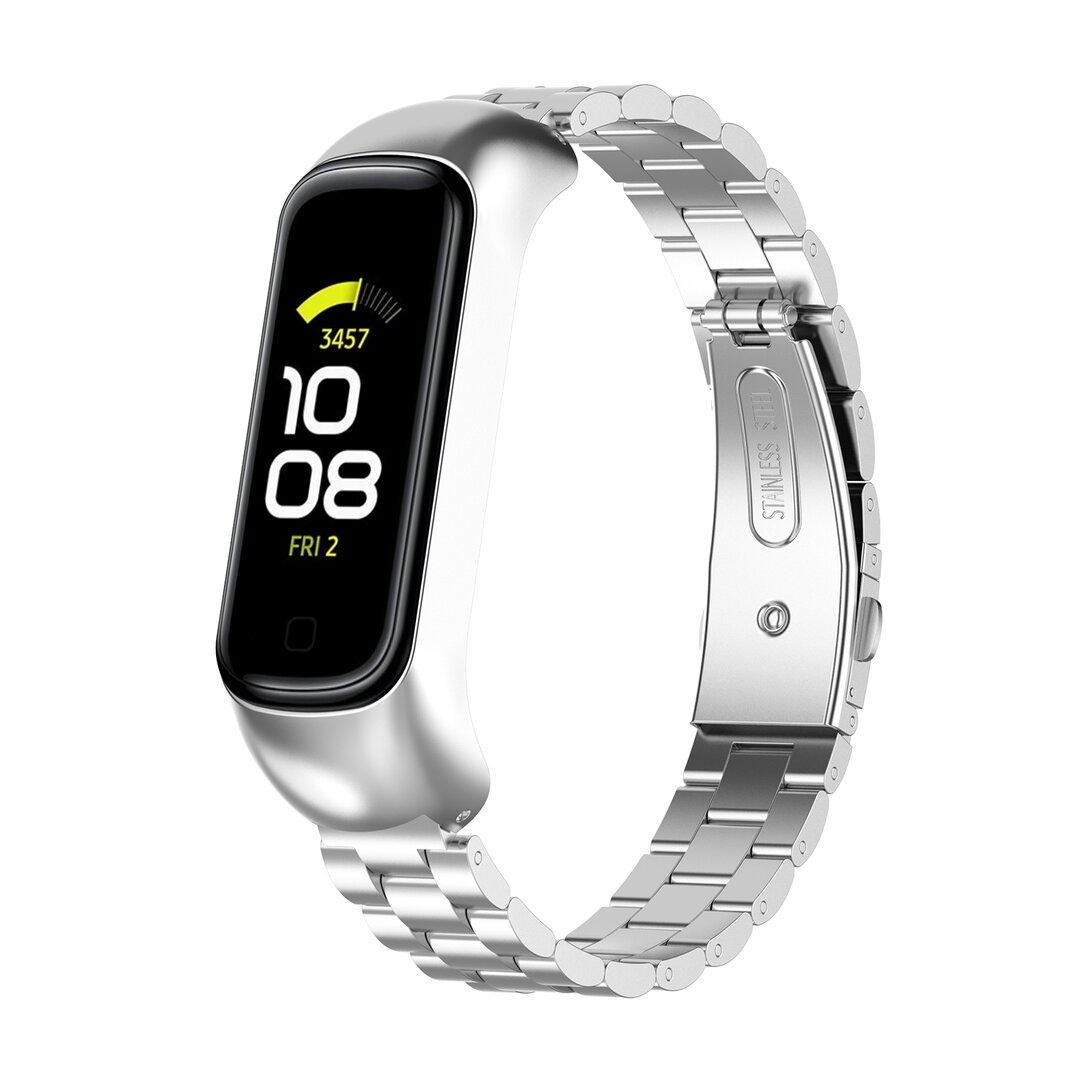 Stahlgliederband - Silber - Samsung Galaxy Fit 2