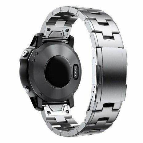 Titanium Gliederarmband - Silber - Garmin Fenix 7X / 6X / 5X