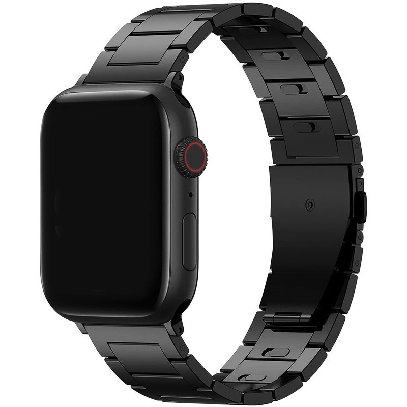 Titaniumband - Schwarz - Geeignet f&uuml;r Apple Watch 44mm / 45mm / 46mm / 49mm