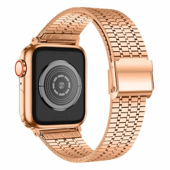 Metallband - Ros&eacute;gold - Geeignet f&uuml;r Apple Watch 44mm / 45mm / 46mm / 49mm