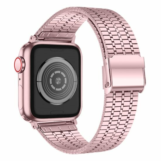 Metallband - Rosa - Geeignet f&uuml;r Apple Watch 44mm / 45mm / 46mm / 49mm