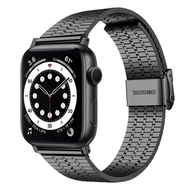 Metallband - Schwarz - Geeignet f&uuml;r Apple Watch 44mm / 45mm / 46mm / 49mm