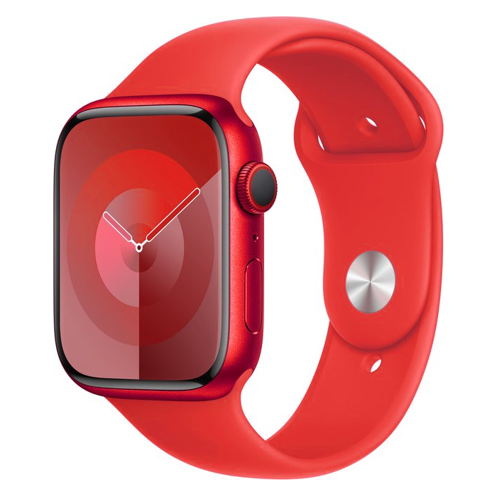 Gummi-Sportband - Rot - Geeignet f&uuml;r Apple Watch 38mm / 40mm / 41mm