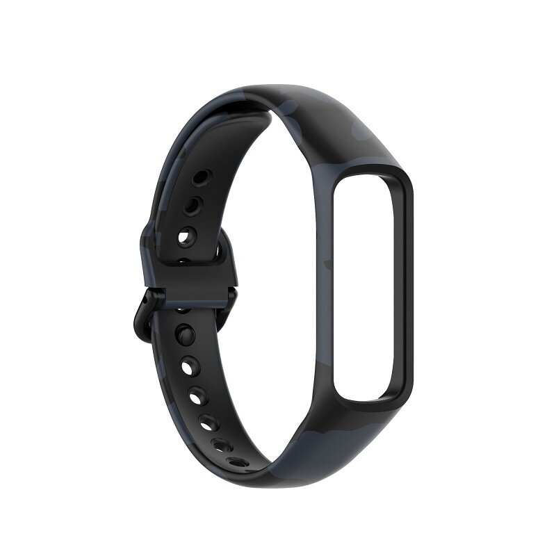 Silikonband mit Druck - Camouflage grau - Samsung Galaxy Fit 2