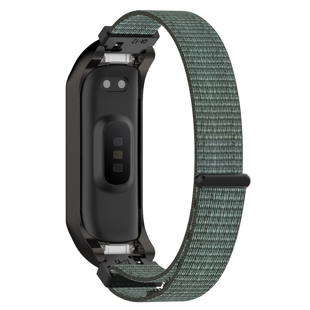 Nylon Sport Loop Armband - Gr&uuml;n/Grau - Samsung Galaxy Fit 2