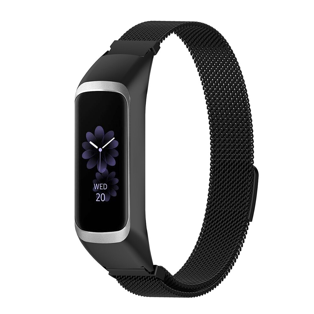 Milanaise Armband - Schwarz - Samsung Galaxy Fit 2