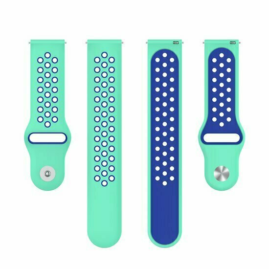 Sport Edition Silikonband - Mintgr&uuml;n + Blau - Huawei Watch 4 (pro) / 3 (pro) / Ultimate