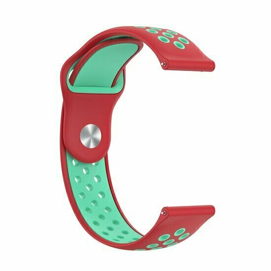 Sport Edition Silikonband - Rot + mintgr&uuml;n - Huawei Watch 4 (pro) / 3 (pro) / Ultimate