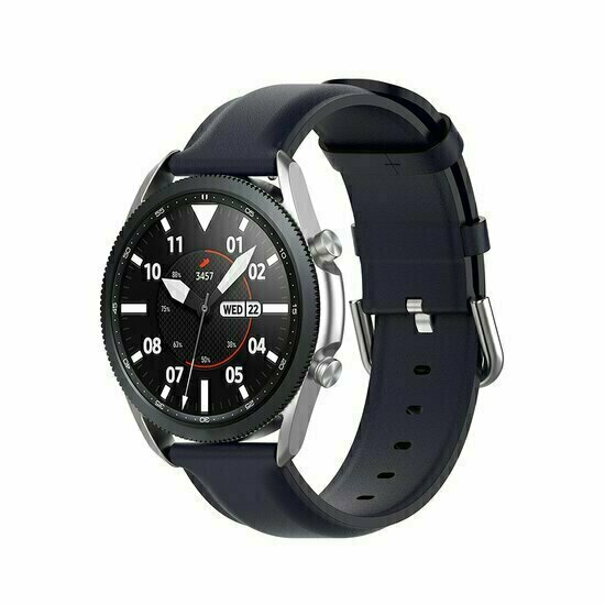 Klassisches Lederarmband - Dunkelblau - Huawei Watch 4 (pro) / 3 (pro) / Ultimate