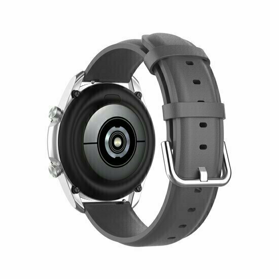 Klassisches Lederarmband - Grau - Huawei Watch 4 (pro) / 3 (pro) / Ultimate