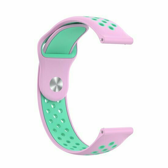 Sport Edition Silikonband - Rosa + gr&uuml;n - Huawei Watch 4 (pro) / 3 (pro) / Ultimate
