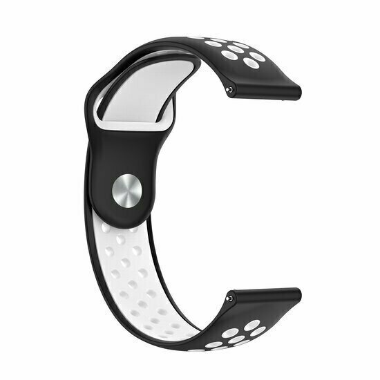 Sport Edition Silikonband - Schwarz + Wei&szlig; - Huawei Watch 4 (pro) / 3 (pro) / Ultimate