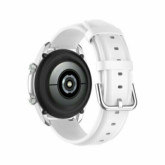 Klassisches Lederarmband - Wei&szlig; - Huawei Watch 4 (pro) / 3 (pro) / Ultimate