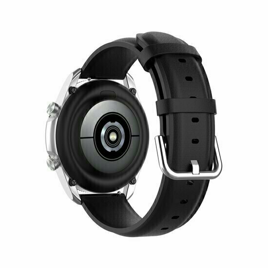 Klassisches Lederarmband - Schwarz - Huawei Watch 4 (pro) / 3 (pro) / Ultimate