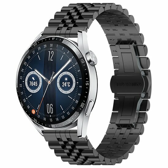 Stahlband - Schwarz - Huawei Watch 4 (pro) / 3 (pro) / Ultimate
