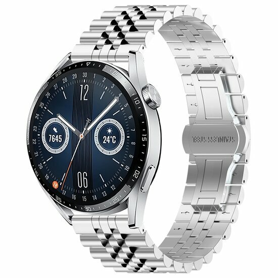 Stahlband - Silber - Huawei Watch 4 (pro) / 3 (pro) / Ultimate