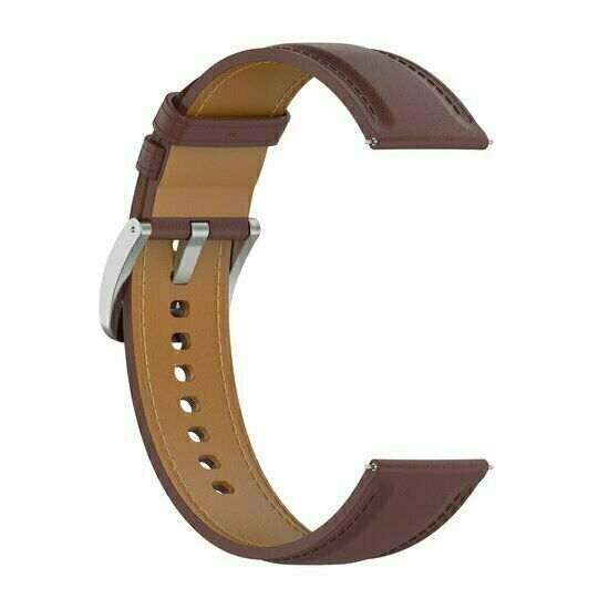 Luxuri&ouml;ses Lederarmband - Dunkelbraun - Huawei Watch 4 (pro) / 3 (pro) / Ultimate
