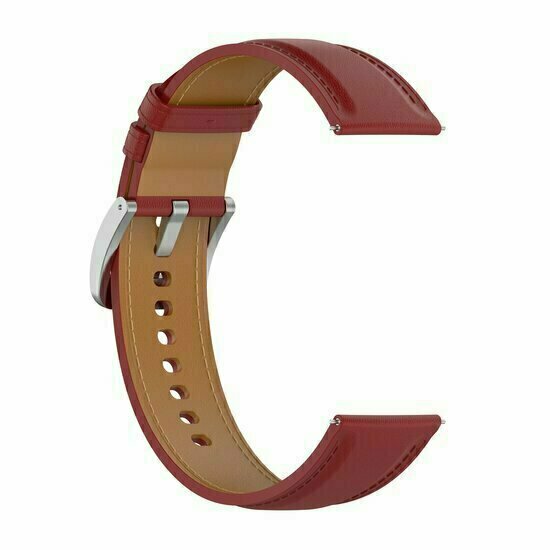 Luxuri&ouml;ses Lederarmband - Bordeaux - Huawei Watch 4 (pro) / 3 (pro) / Ultimate