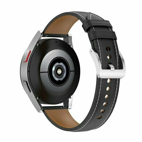 Luxuri&ouml;ses Lederarmband - Schwarz - Huawei Watch 4 (pro) / 3 (pro) / Ultimate