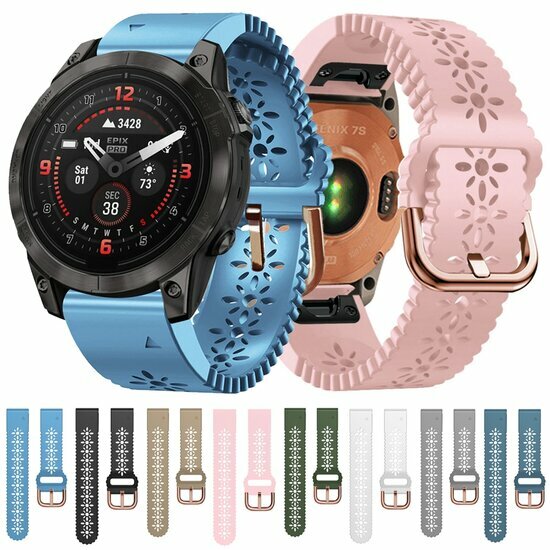 Blume Silikonband - Schwarz - Garmin Instinct E - 40mm