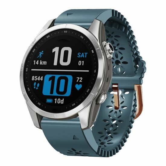 Blume Silikonband - Grau-Blau - Garmin Instinct E - 40mm