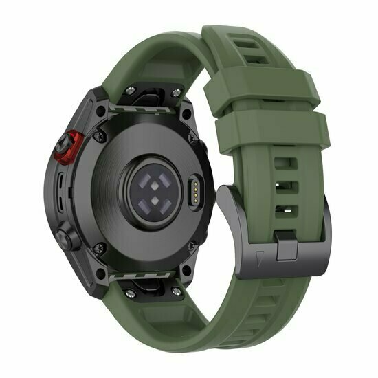 Silikon-Sportarmband - Armee gr&uuml;n - Garmin Instinct E - 40mm