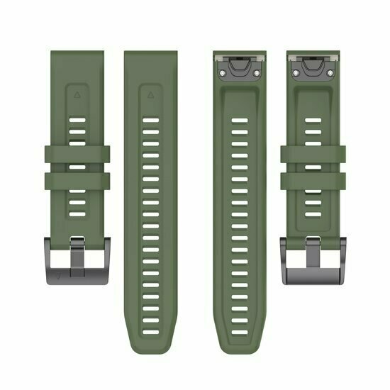 Silikon-Sportarmband - Armee gr&uuml;n - Garmin Instinct E - 40mm