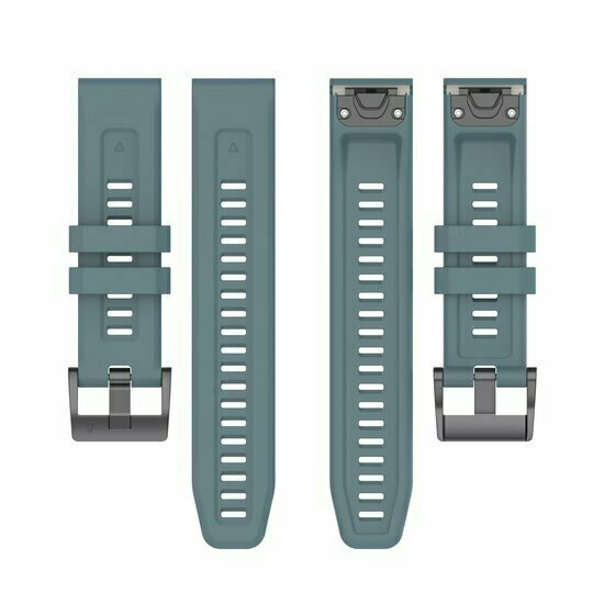 Silikon-Sportarmband - Grau-Blau - Garmin Instinct E - 40mm