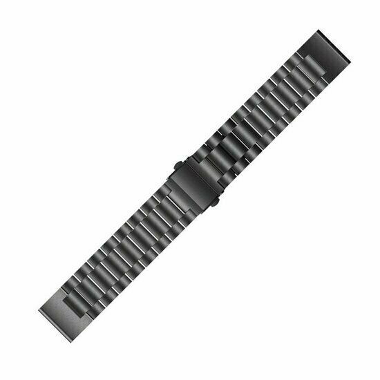 Stahlgliederarmband - Schwarz - Garmin Instinct E - 40mm