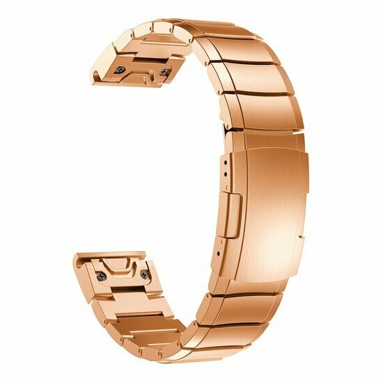 Edelstahl-Gliederarmband - Rose gold - Garmin Instinct E - 40mm