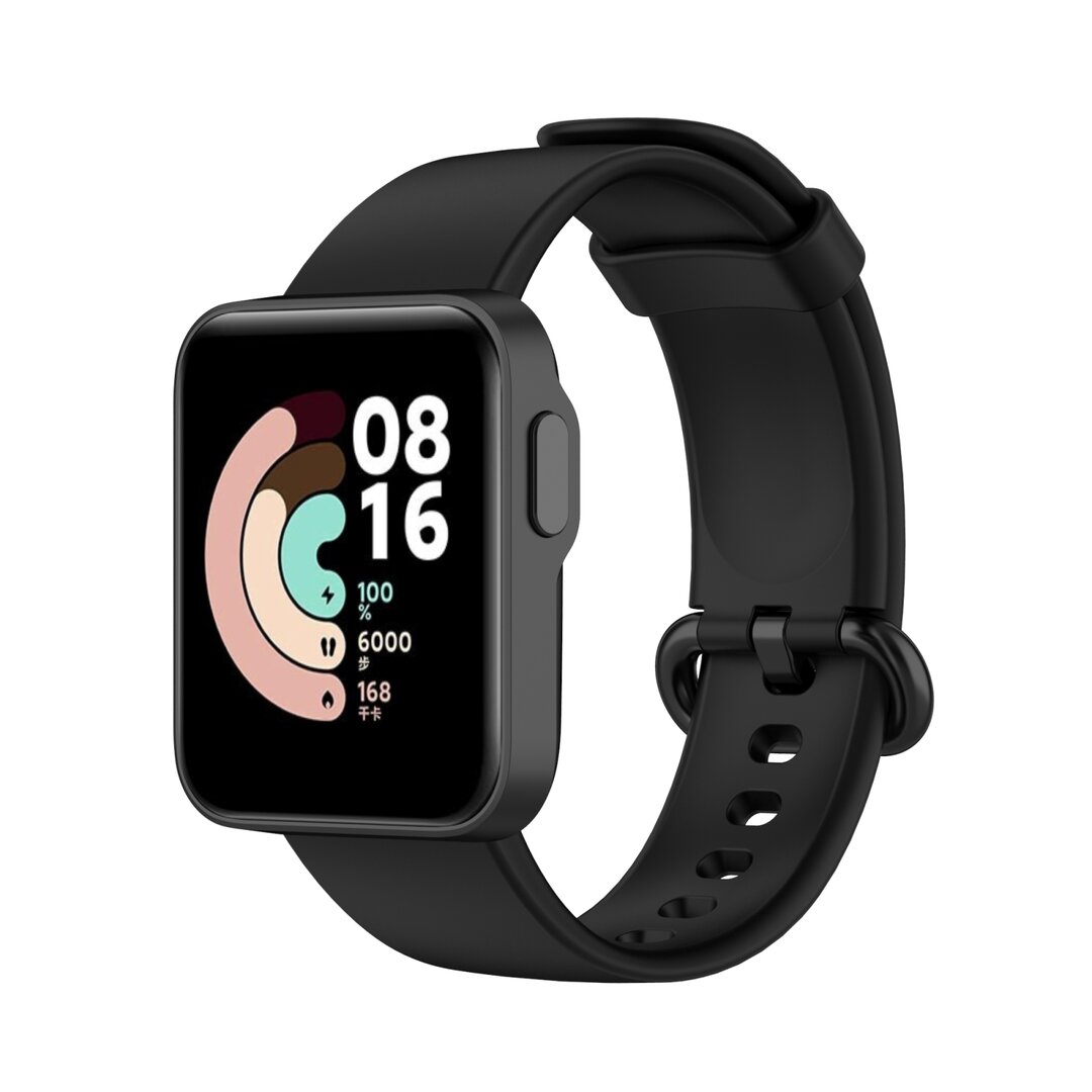 Klassisches Silikon-Sportband - Schwarz - Xiaomi Mi Watch Lite / Redmi Watch