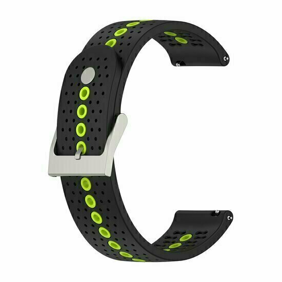 Dot Pattern Silikonarmband - Schwarz mit Gelb - Huawei Watch 4 (pro) / 3 (pro) / Ultimate