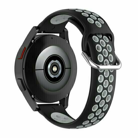 Silikon-Sportband mit Schnalle - Schwarz + Grau - Huawei Watch 4 (pro) / 3 (pro) / Ultimate