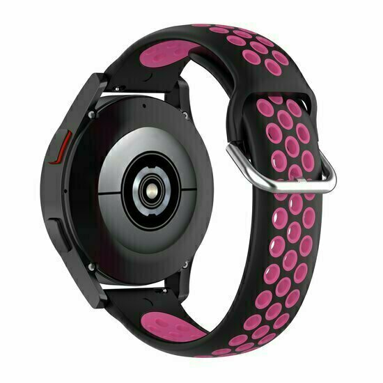 Silikon-Sportband mit Schnalle - Schwarz + Rosa - Huawei Watch 4 (pro) / 3 (pro) / Ultimate