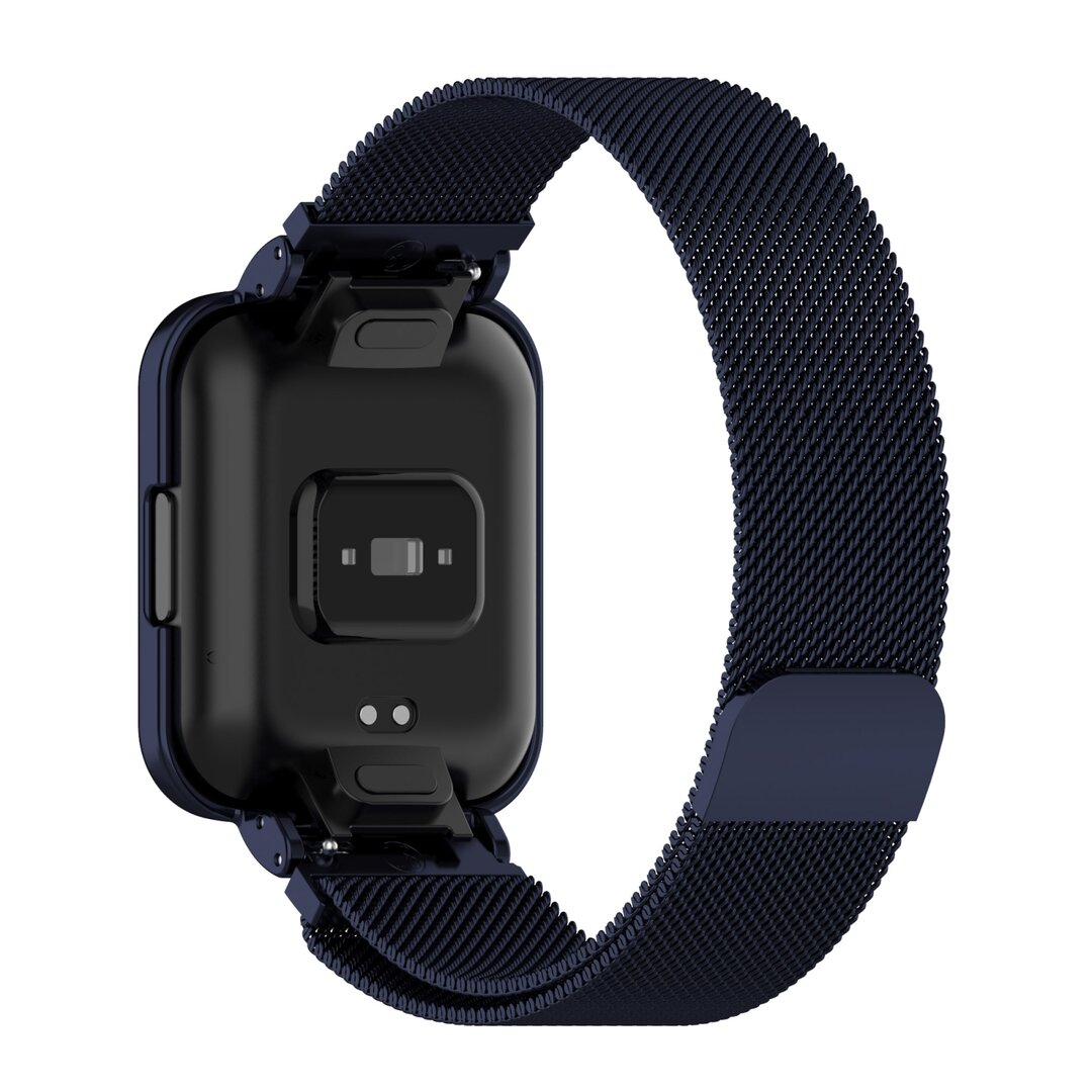 Milanaise Armband mit H&uuml;lle - Dunkelblau - Xiaomi Redmi Watch 2 (Lite)