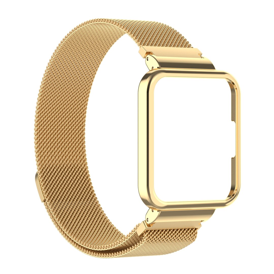 Milanaise Armband mit H&uuml;lle - Gold - Xiaomi Redmi Watch 2 (Lite)